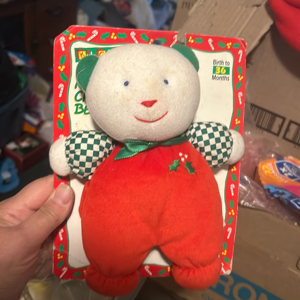 Vintage kids gifts/eden my first Christmas bear